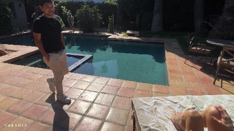 Fucking My Best Friends Mom By The Poolside in 4K - Shay Sights