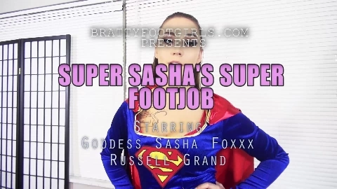 BrattyFootGirls - Sasha Foxxx - Super Footjob