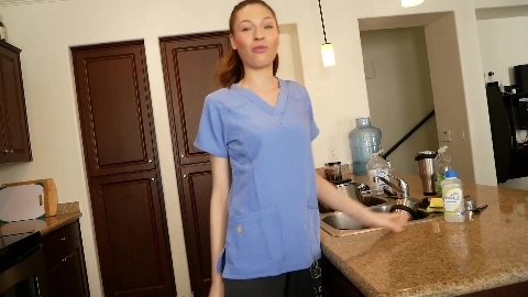 Adorable Nurse Gives Me a Blowie on Her - Anna Blossom