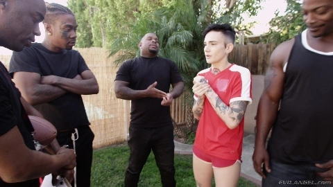 Nikki's Interracial DP Gangbang Tryout - Nikki Hearts