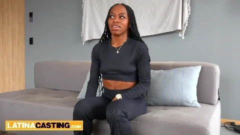 Skinny African Latina Gets Anal Fucked At Amateur Casting