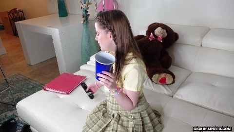 Young Virgin Learns About BBC After Skipping School - Alice Merchesi