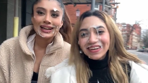 Epic London Cumwalk - Artemis Carmona & Marina Maya
