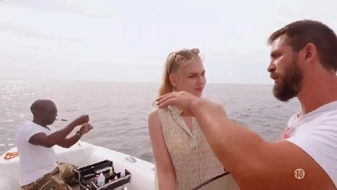 Joss fucks blonde on a boat