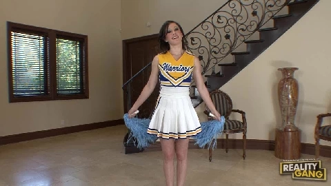 cheerleader has flexible moods