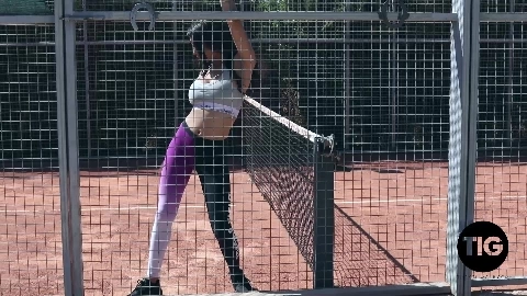 Olivia Berzinc Nude In Tennis Court - ThisIsGlamour