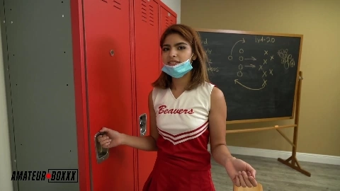 College Cheerleader MESMERIZED by Janitor - Hazel Heart
