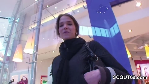 Young Czech Teen Fucked in Mall for Money by 2 German B