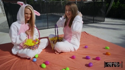 Two Bunnies, One Cock in HD - Alice Merches, Sadie Hartz