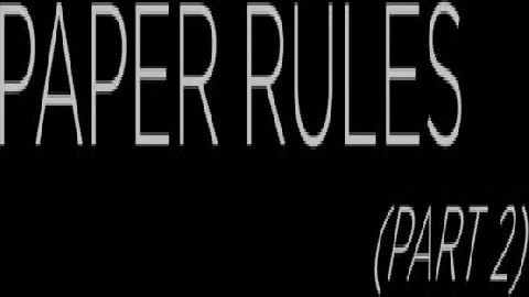 Paper Rules Part 2 - Sky Pierce
