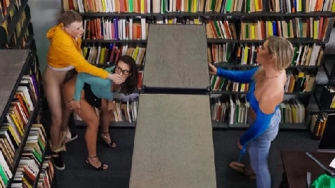 Slay Savage- Sneaky Librarian Gets College Cock