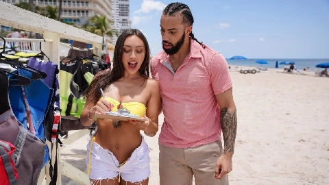 Beach Hottie Rides Jet Skis And Cock - Sisi Rose