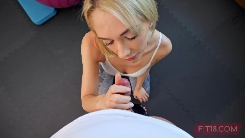 Cute Blonde Canadian Gets Creampied Again At The Gym in HD - Sky Pierce
