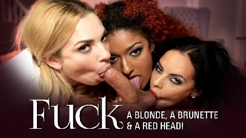 Fuck A Blonde, A Brunette And A Red Head! - Brandy Aniston, Dahlia Sky, Daisy Ducati