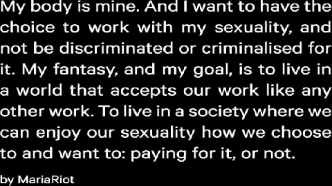 Sex Work Is Work Part1 - XConfessions