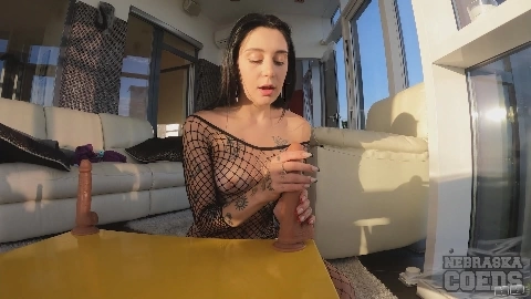 Does The Dildo Challenge She Fucks - Honey Dory