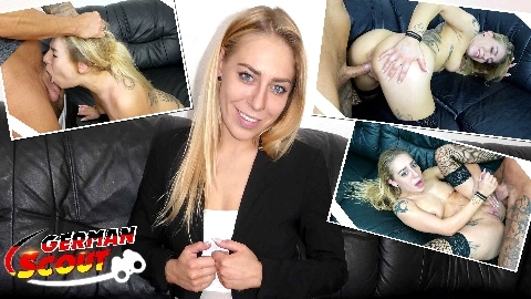 Blonde Teen Alexa Swizz with Big Clit Pickup and talk to Casting Fuck - GERMAN SCOUT